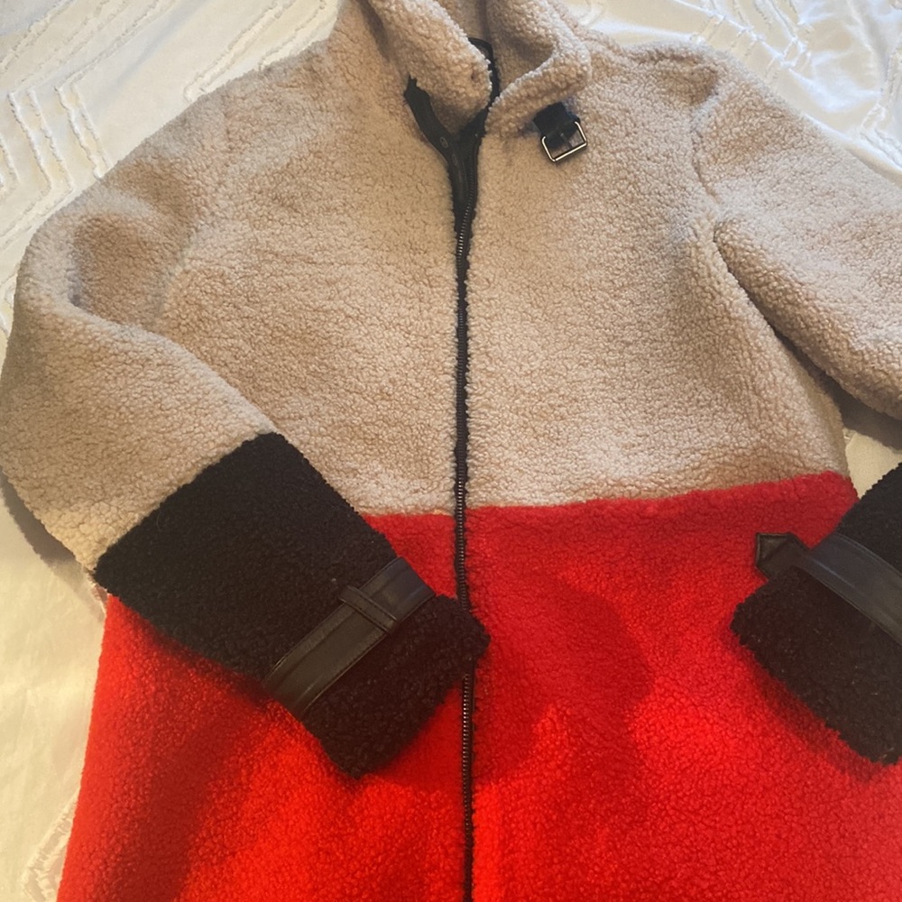 Color block sherpa coat - Only brand - size XS